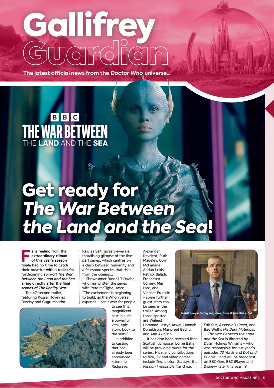 Doctor Who Magazine Preview Pages