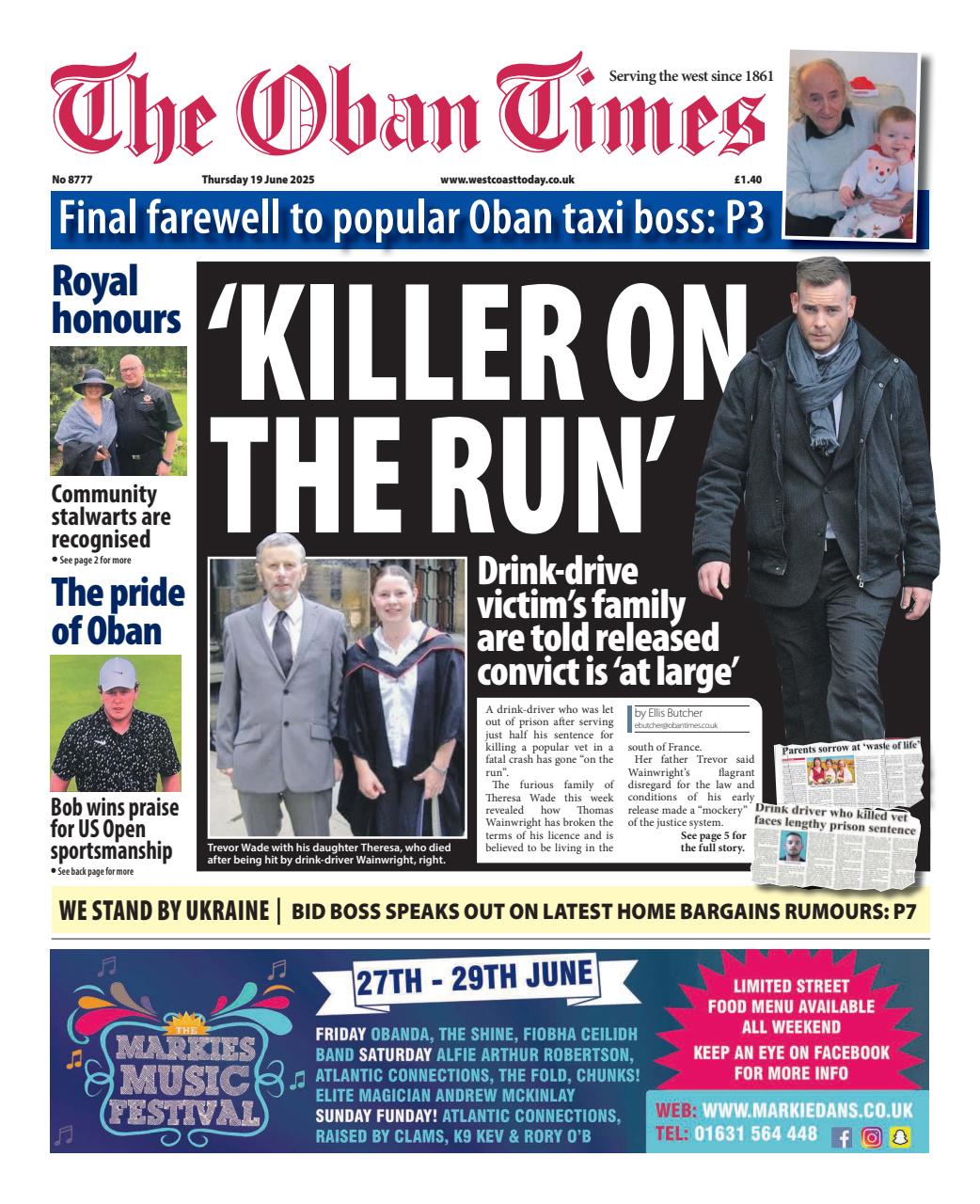 The Oban Times & Lochaber Times Preview Pages