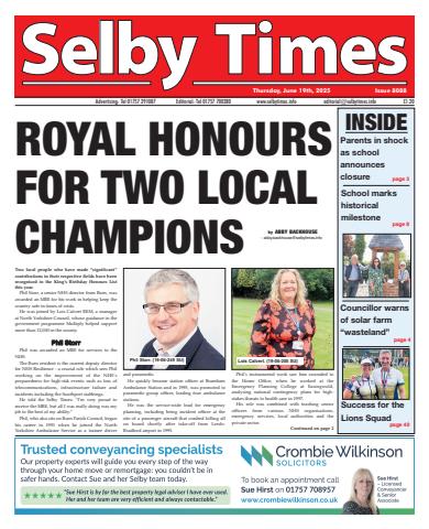 Selby Times issue June 19th 2025