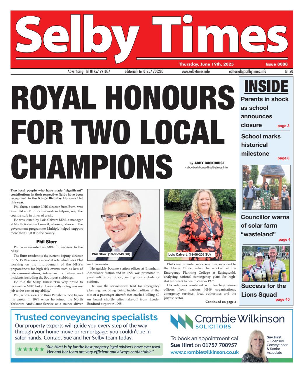 Selby Times Preview Pages