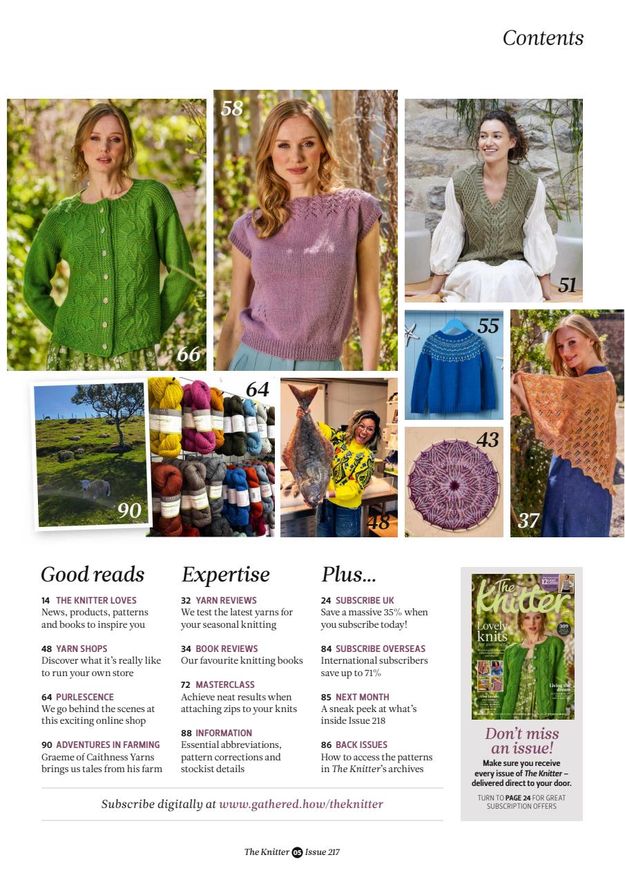 The Knitter Preview Pages