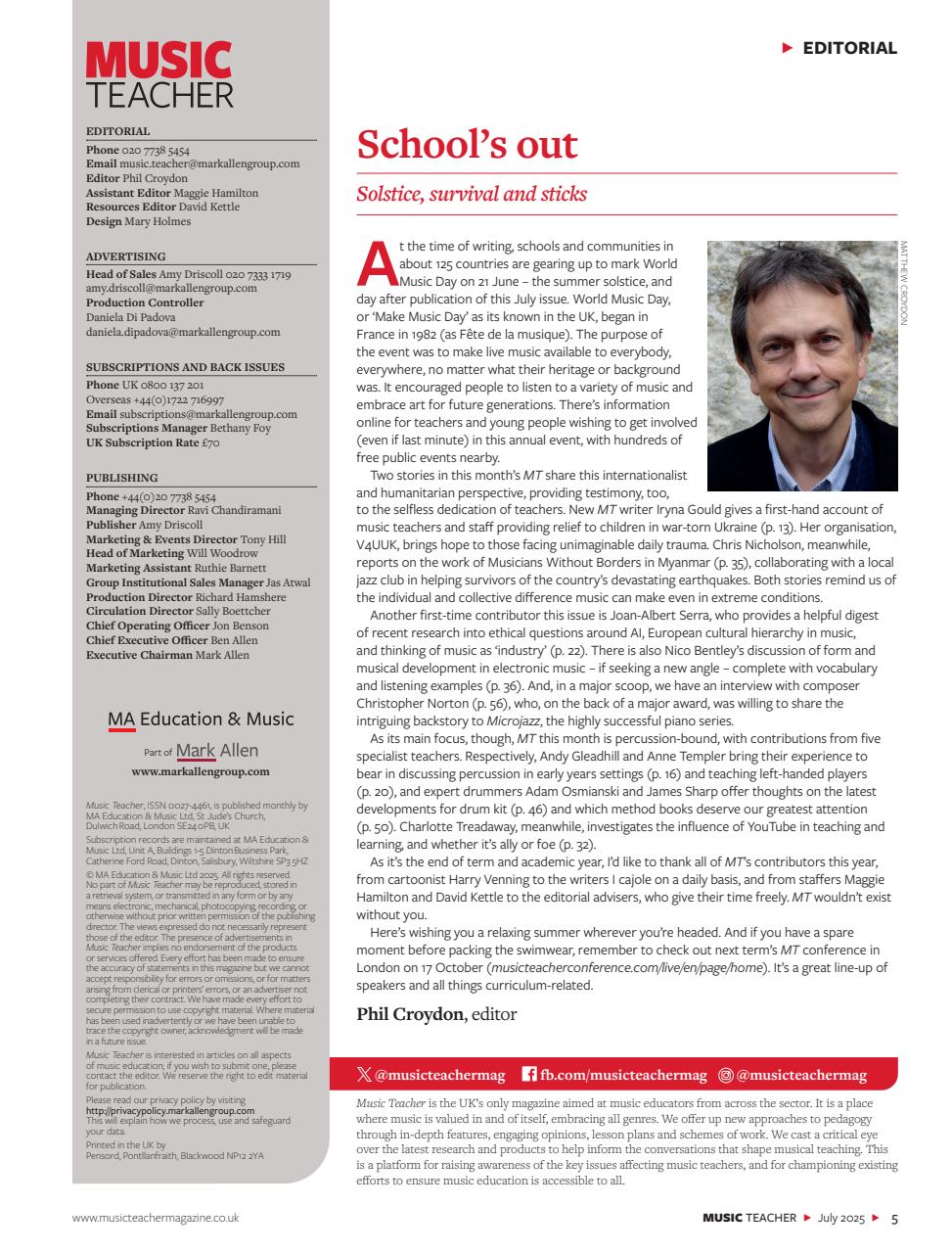 Music Teacher Preview Pages