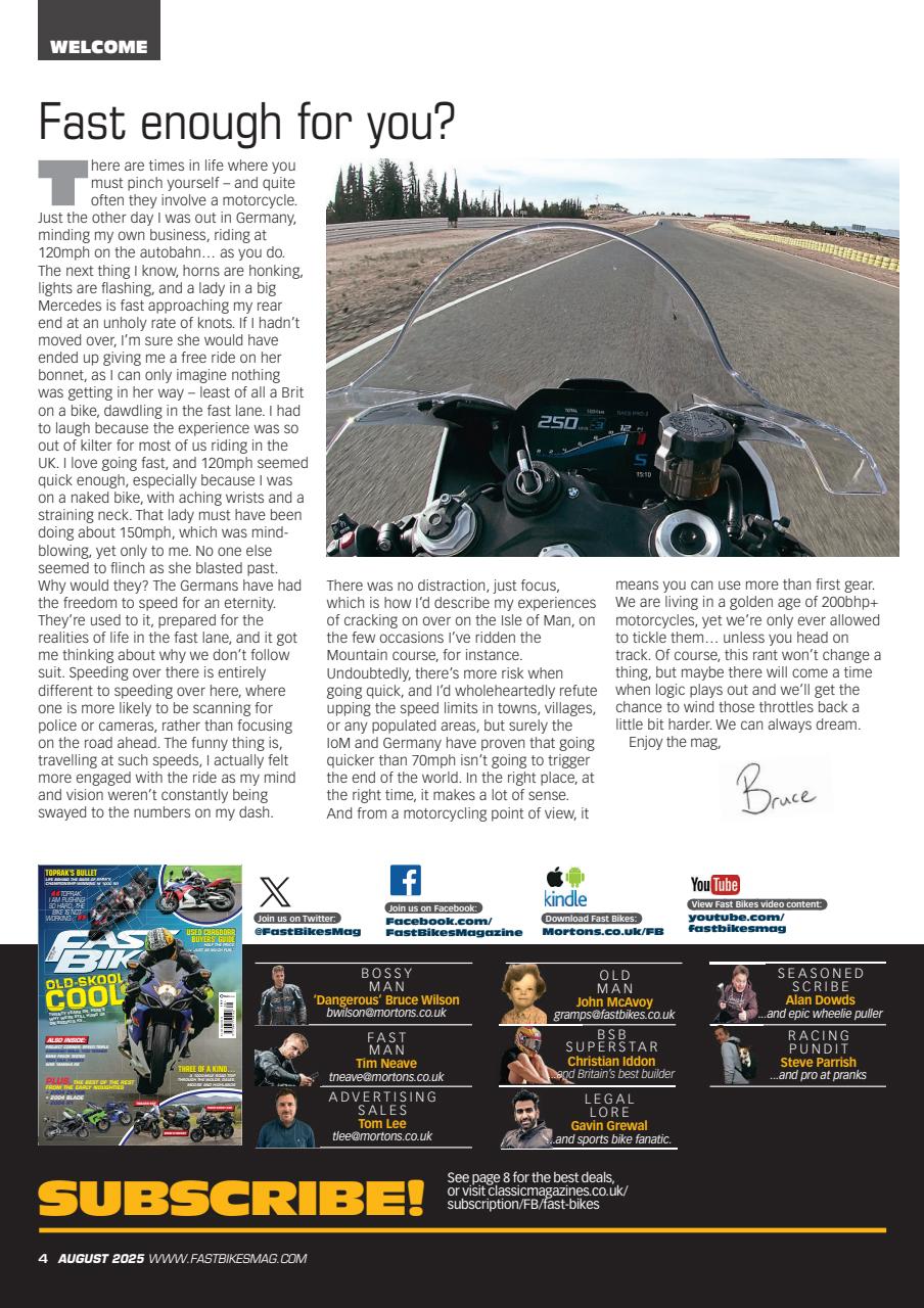 Fast Bikes Preview Pages