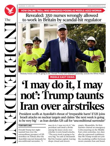 Thursday, 19 June 2025 issue Thursday, 19 June 2025