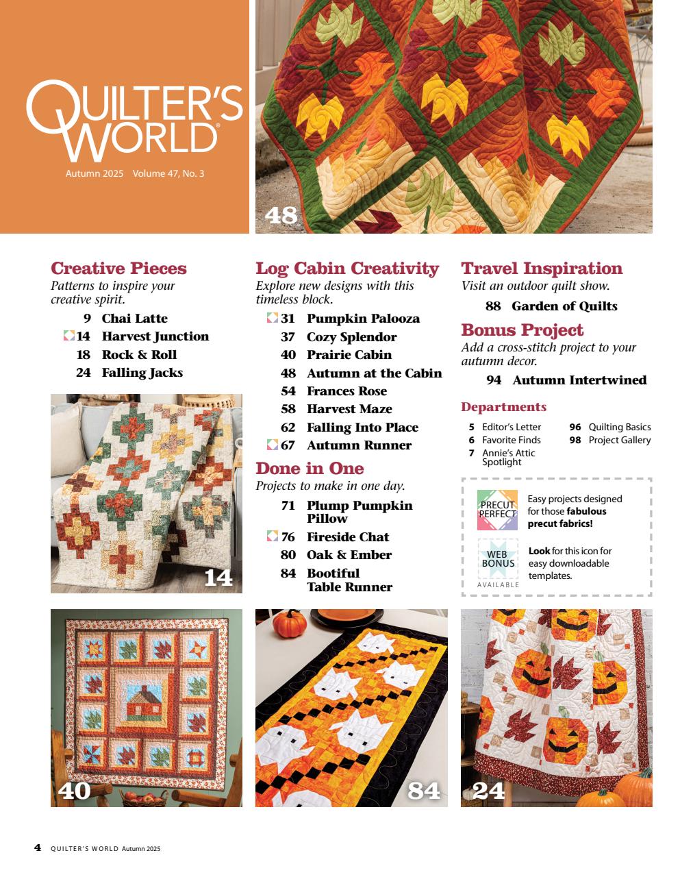 Quilter's World Preview Pages