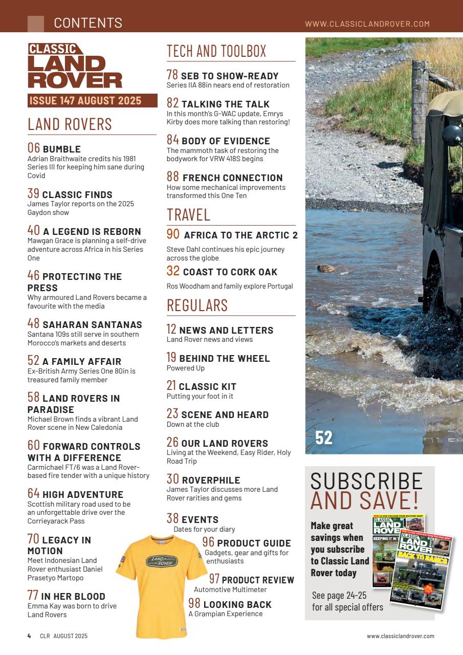 Classic Land Rover Magazine Preview Pages