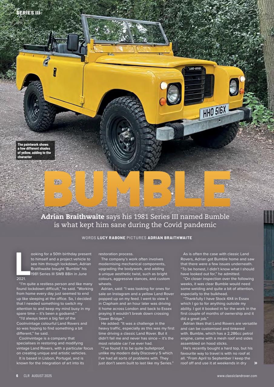 Classic Land Rover Magazine Preview Pages