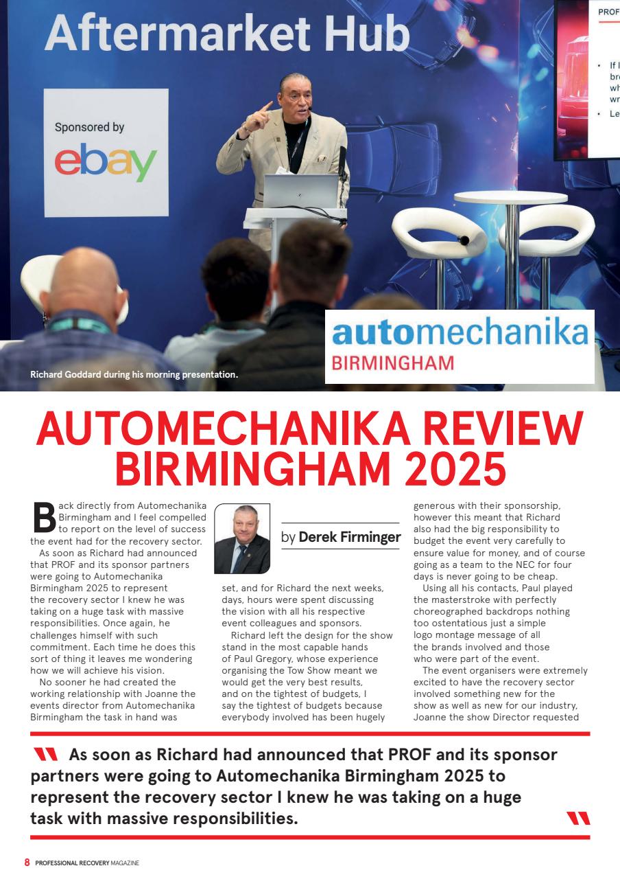 Professional Recovery Magazine Preview Pages