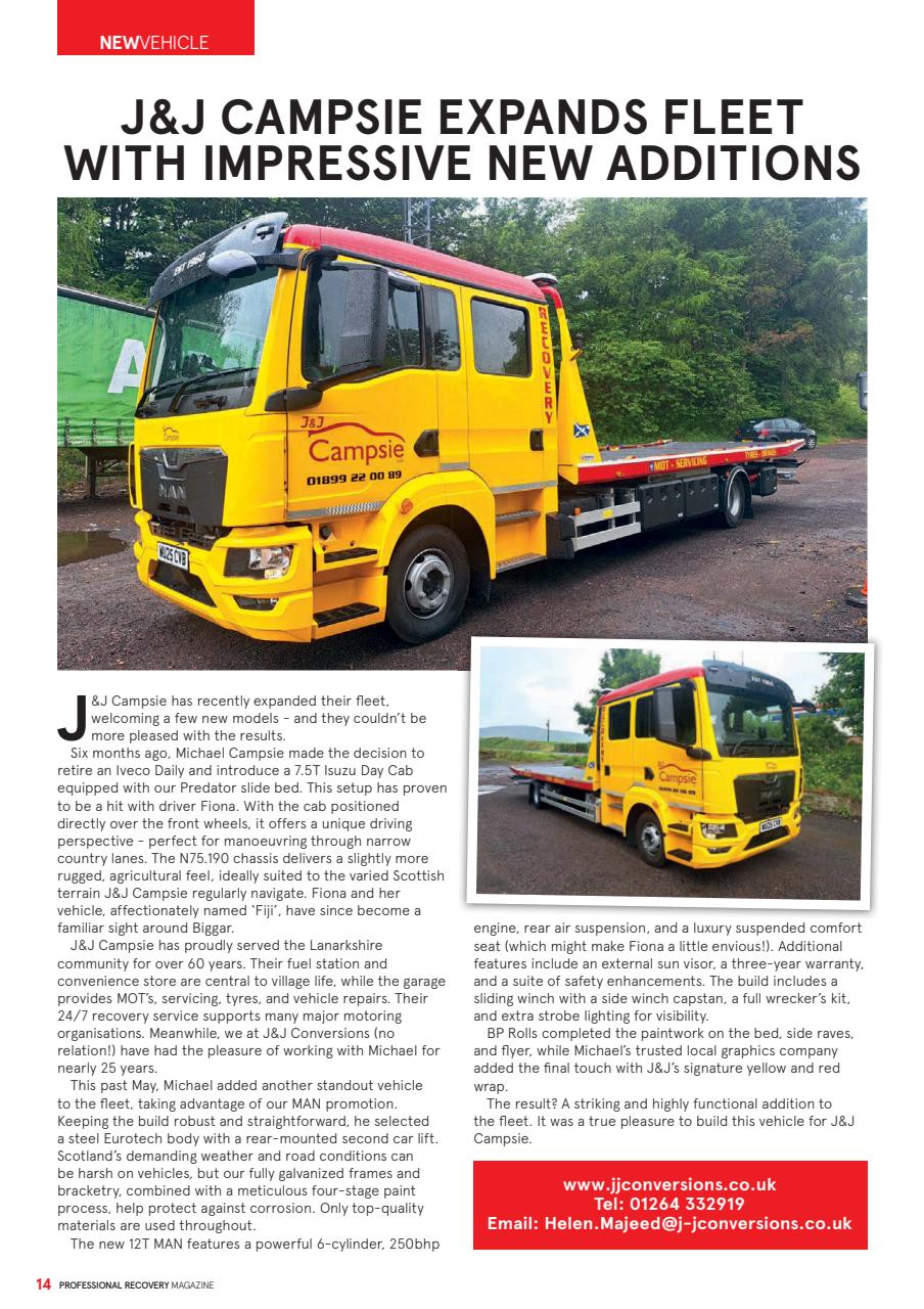 Professional Recovery Magazine Preview Pages