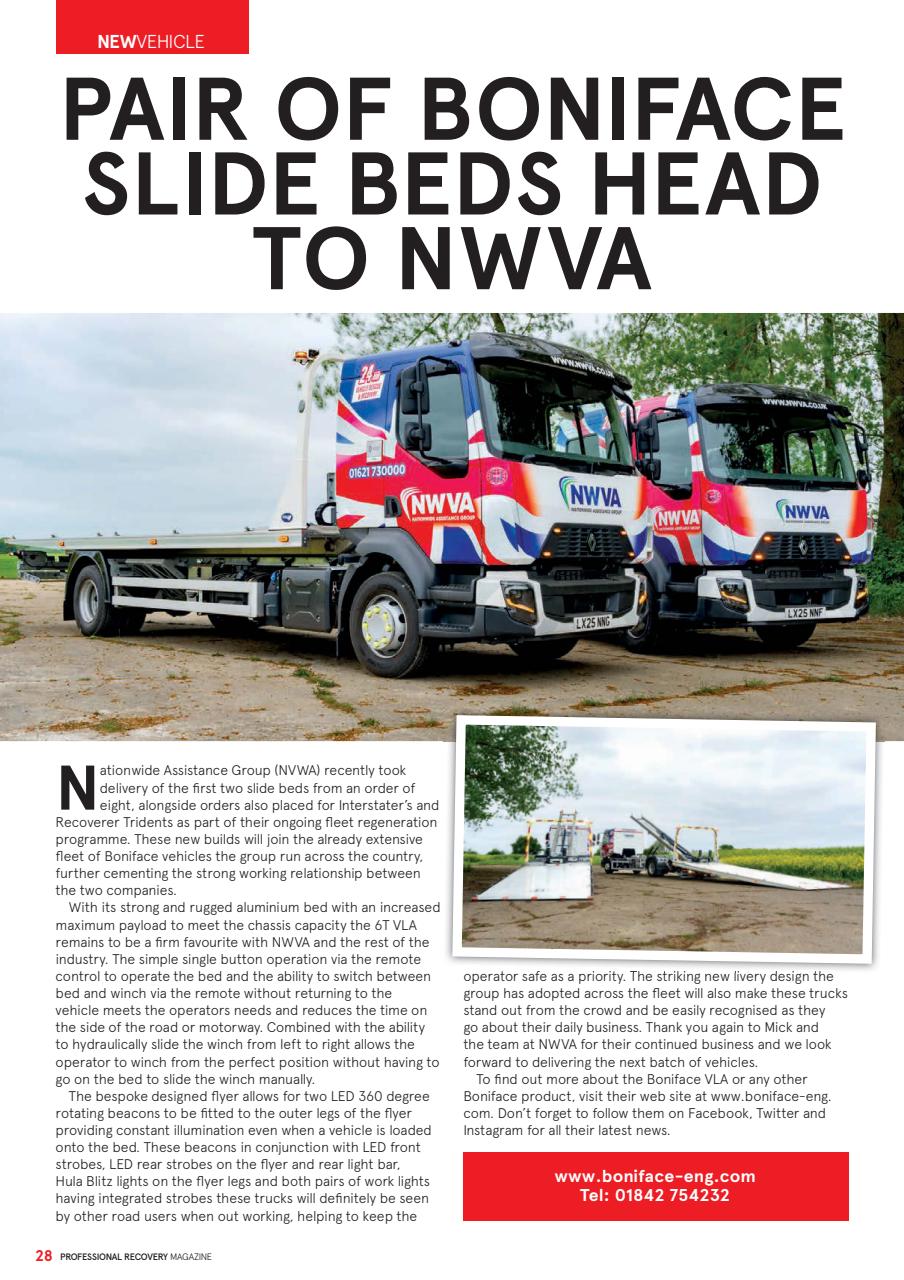 Professional Recovery Magazine Preview Pages