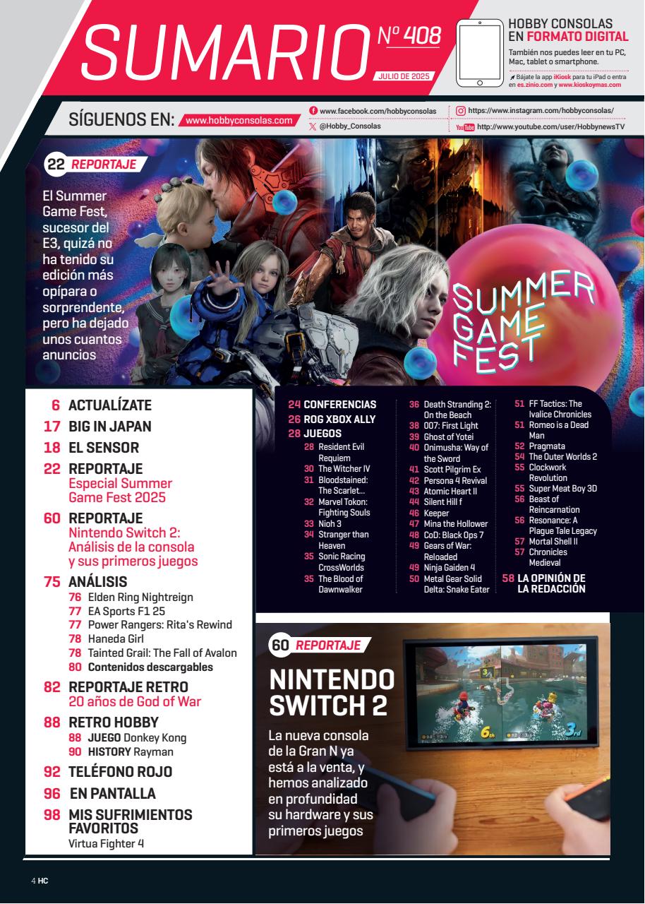 Hobby Consolas Preview Pages