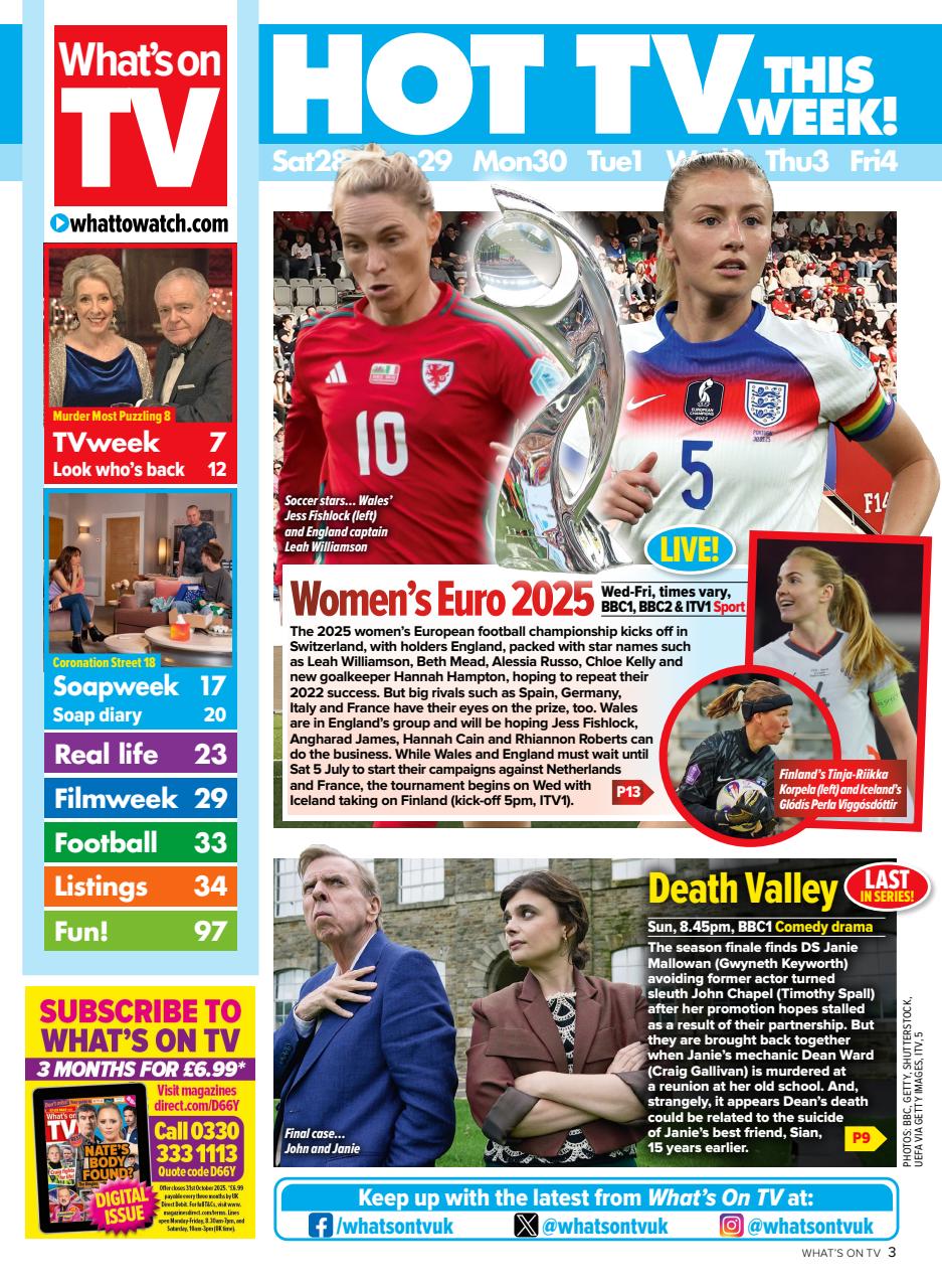 What's on TV Preview Pages