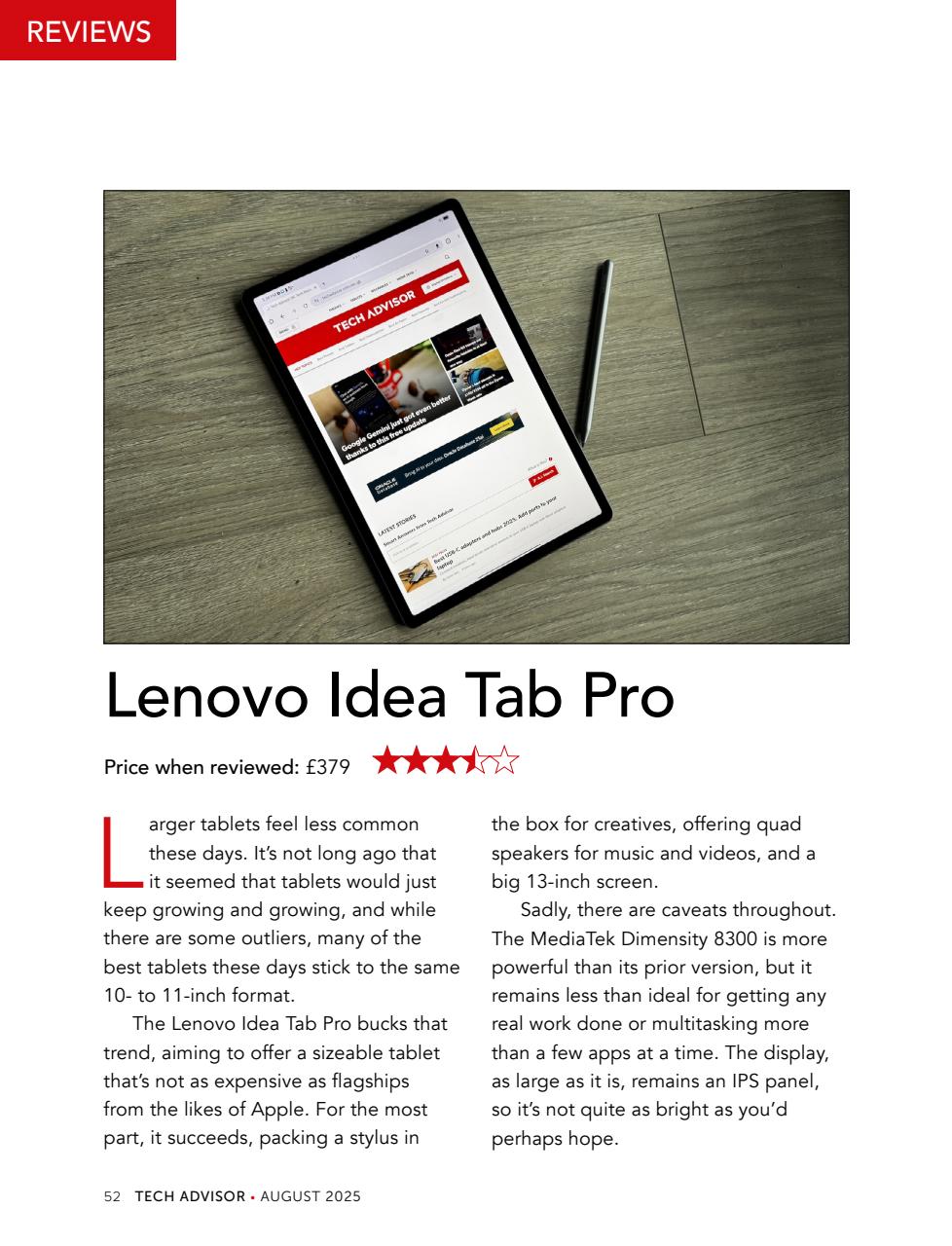 Tech Advisor Preview Pages