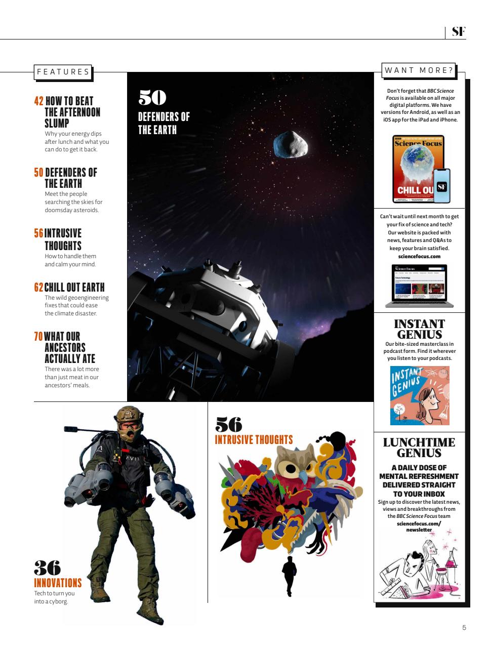 BBC Science Focus Magazine Preview Pages