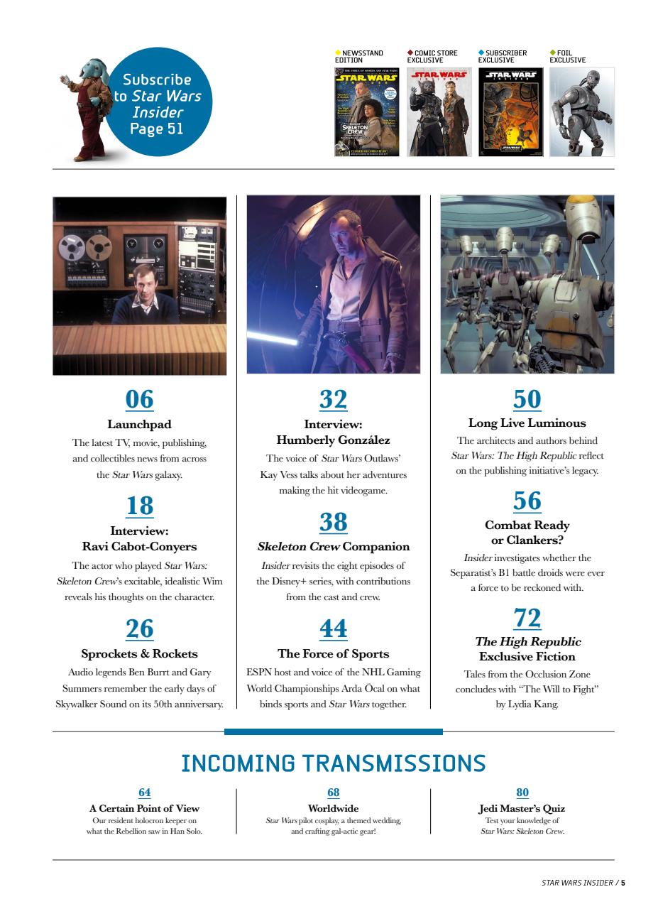 Star Wars Insider Preview Pages