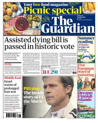 The Guardian Newspaper issue Saturday, 21 June 2025