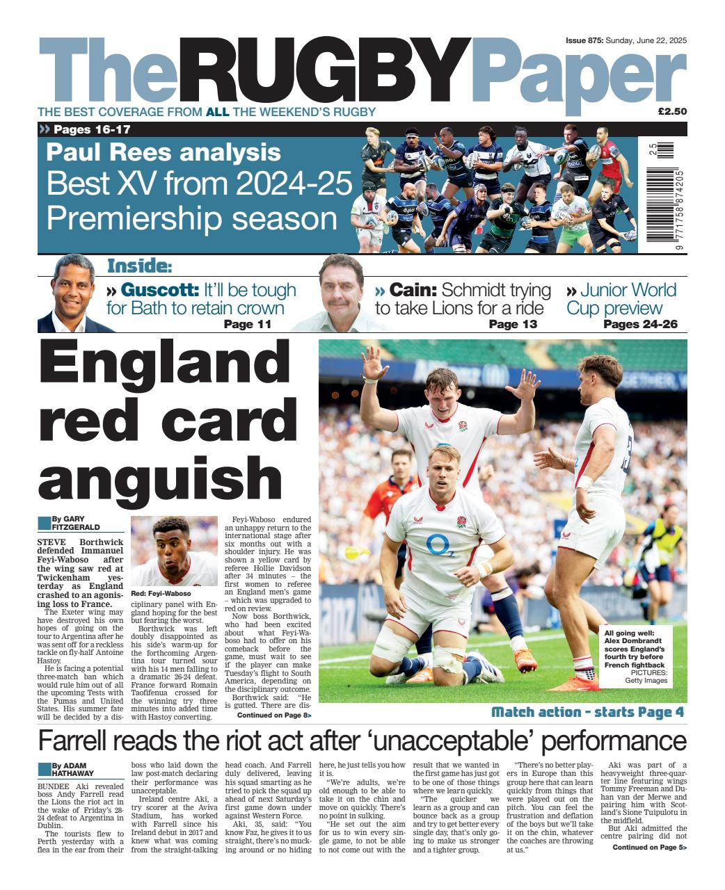 The Rugby Paper Preview Pages