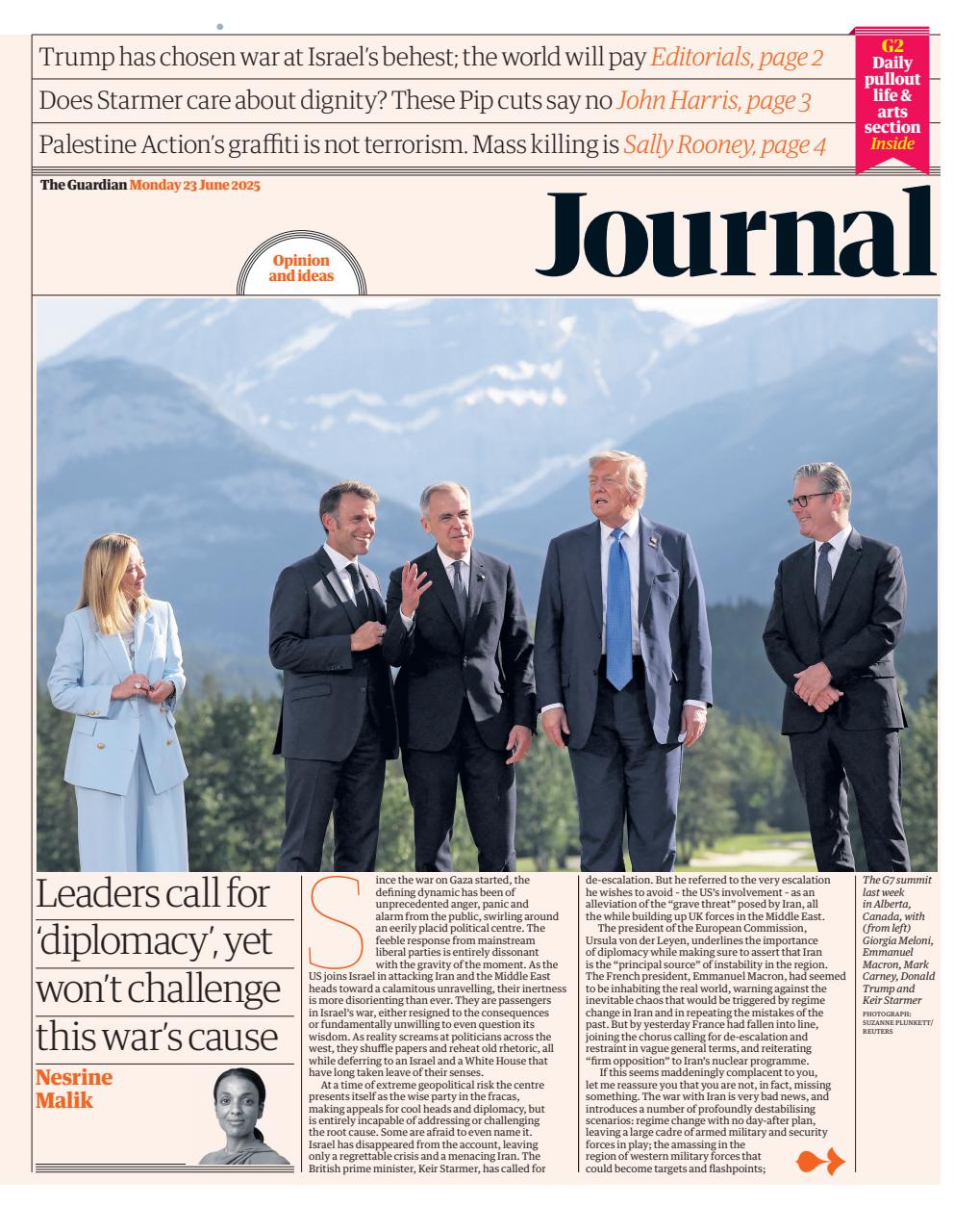 The Guardian Newspaper Preview Pages