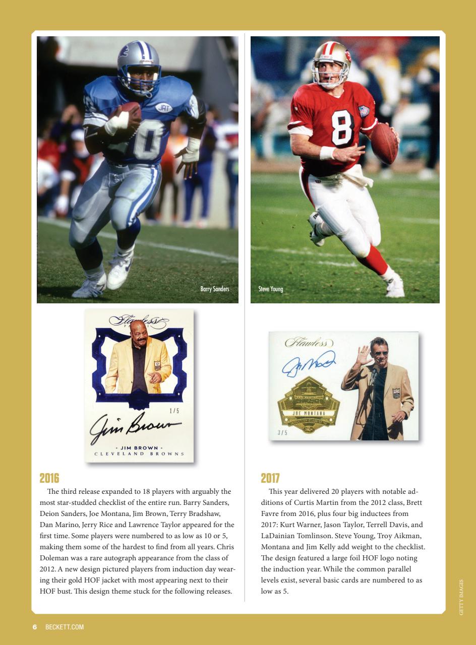 Beckett Football Magazine Preview Pages