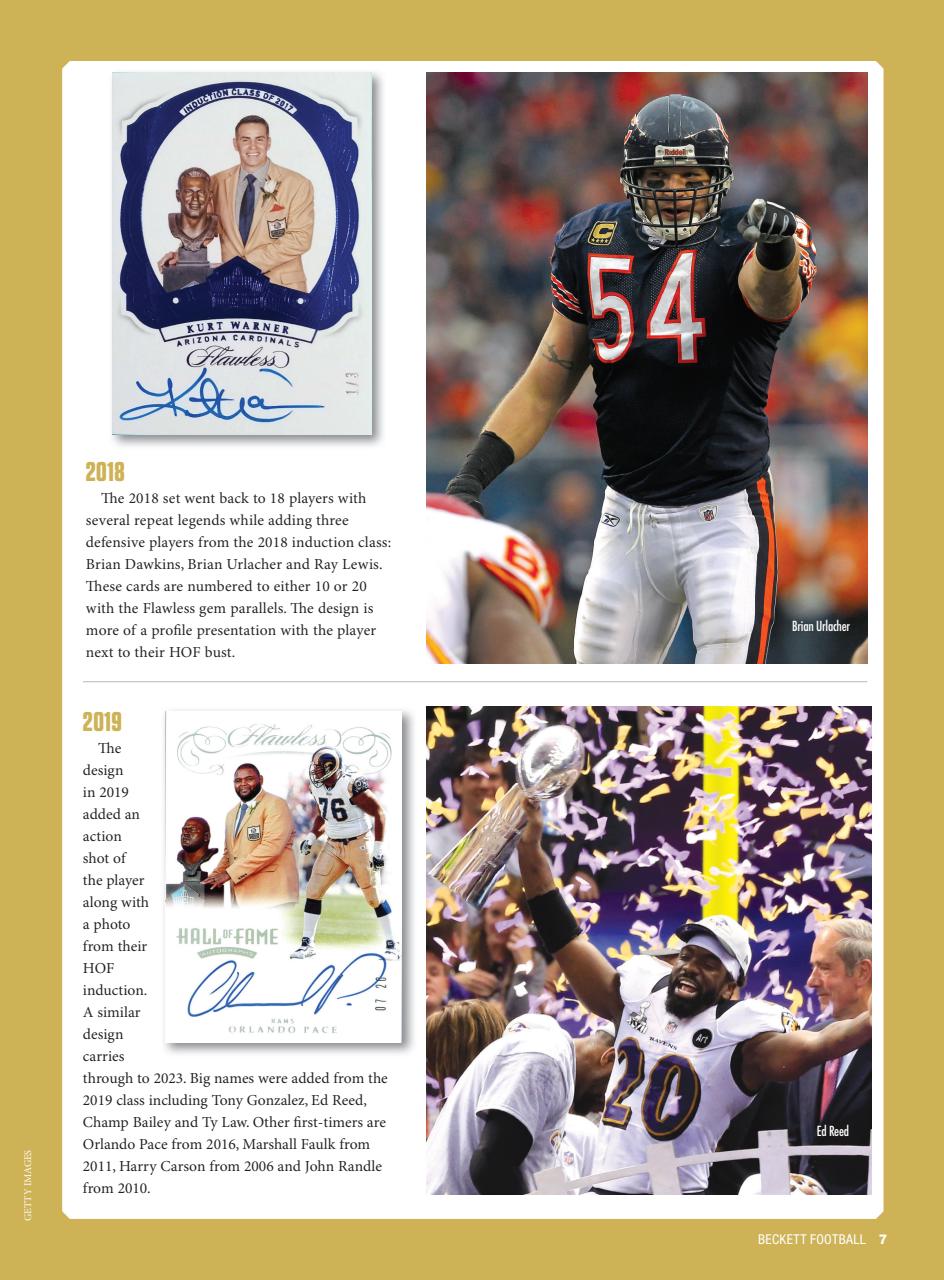 Beckett Football Magazine Preview Pages