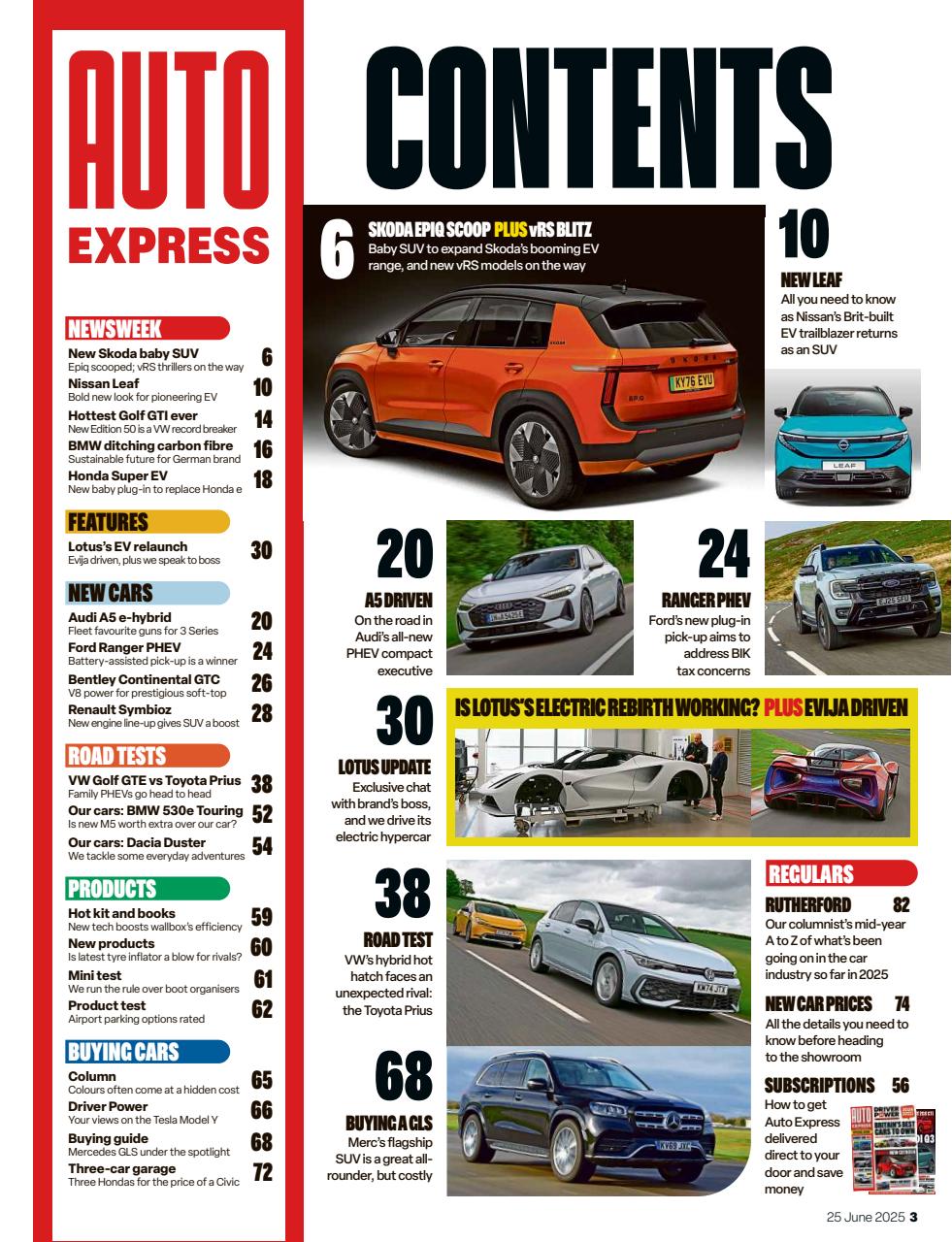 Auto Express Preview Pages