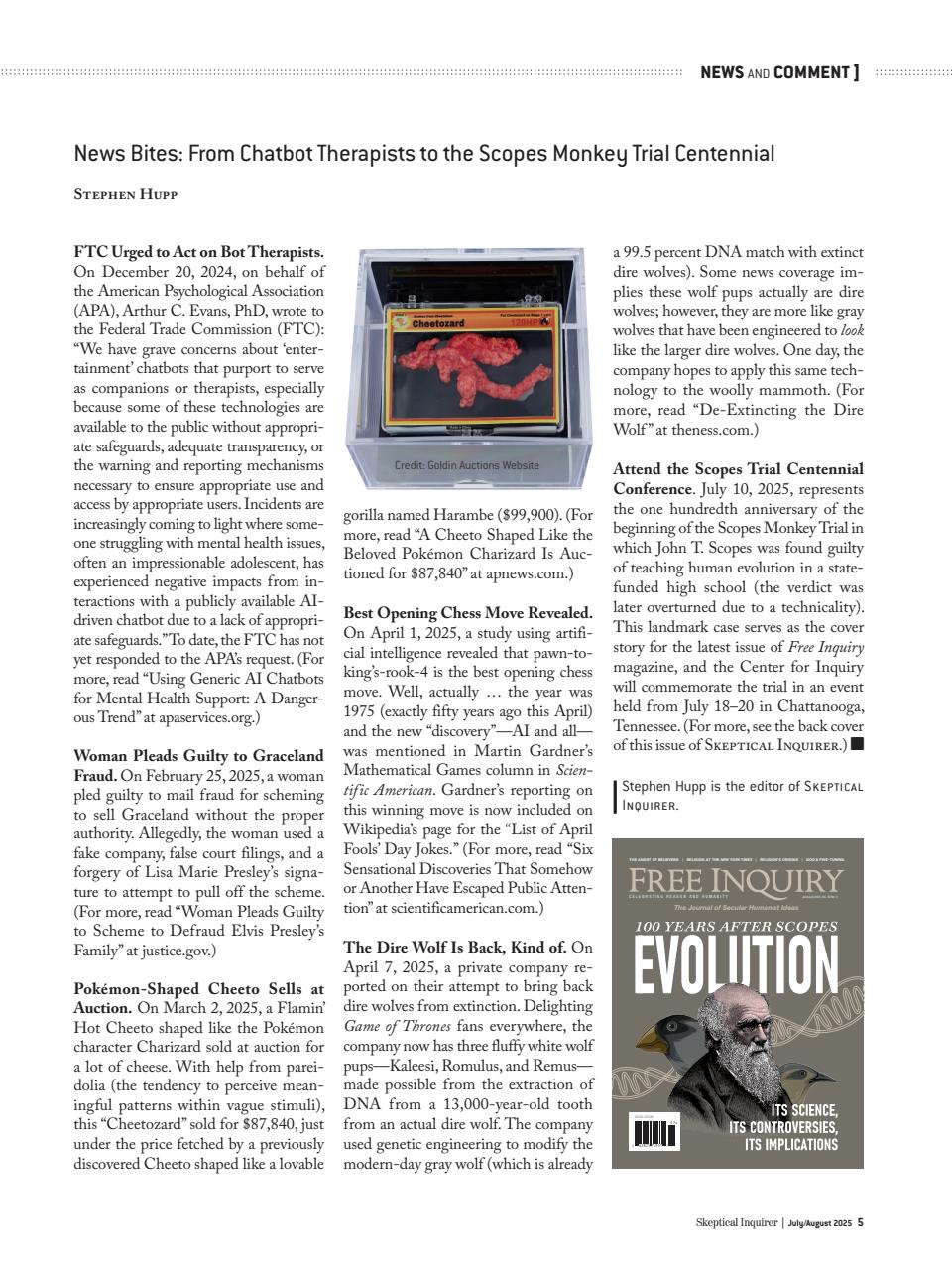 Skeptical Inquirer Preview Pages