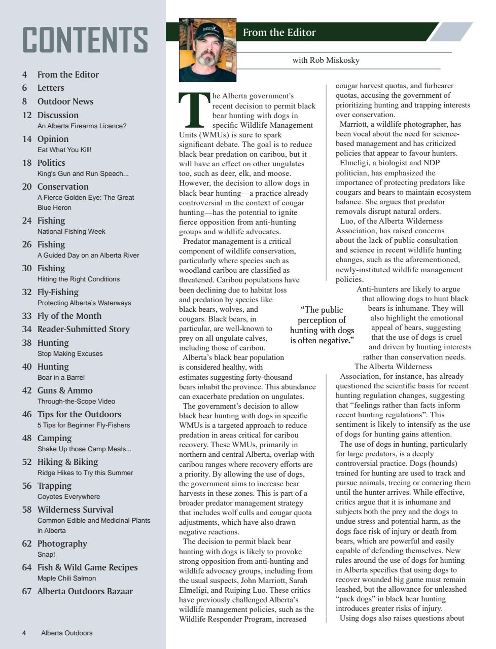 Alberta Outdoors Preview Pages