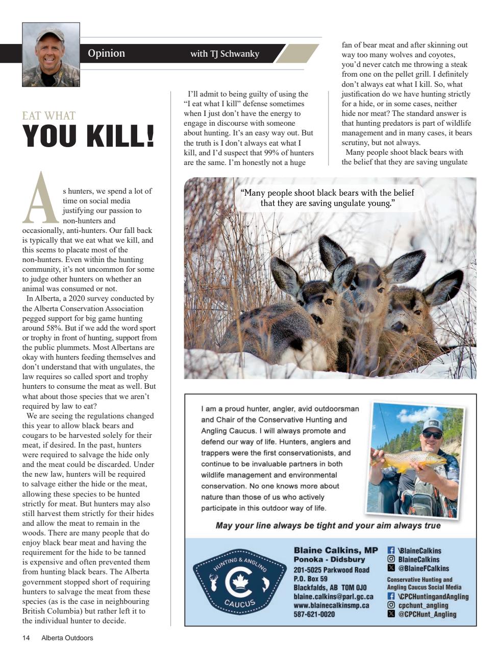 Alberta Outdoors Preview Pages