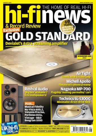 Hi-Fi News issue August 2025