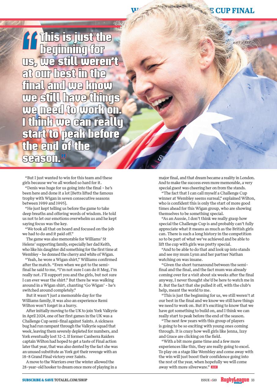 Rugby League World Preview Pages