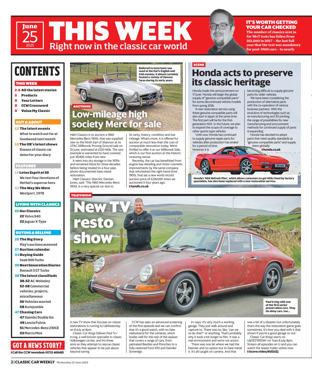 Classic Car Weekly Preview Pages
