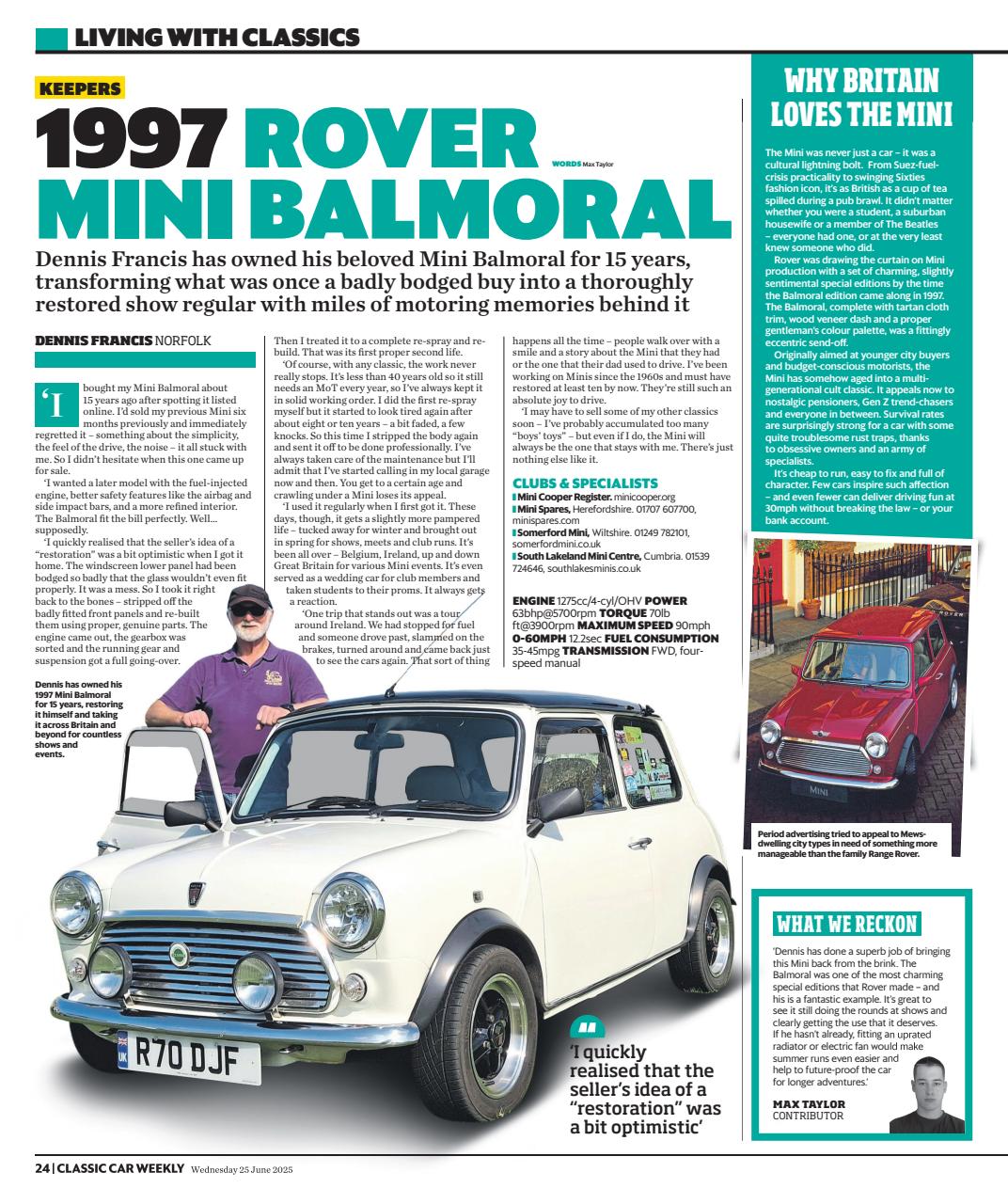 Classic Car Weekly Preview Pages