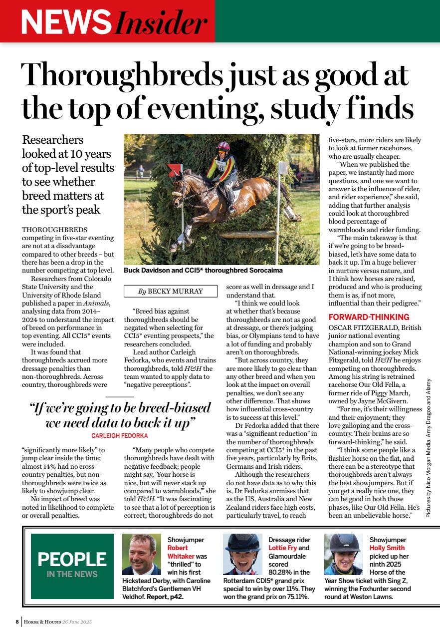 Horse & Hound Preview Pages