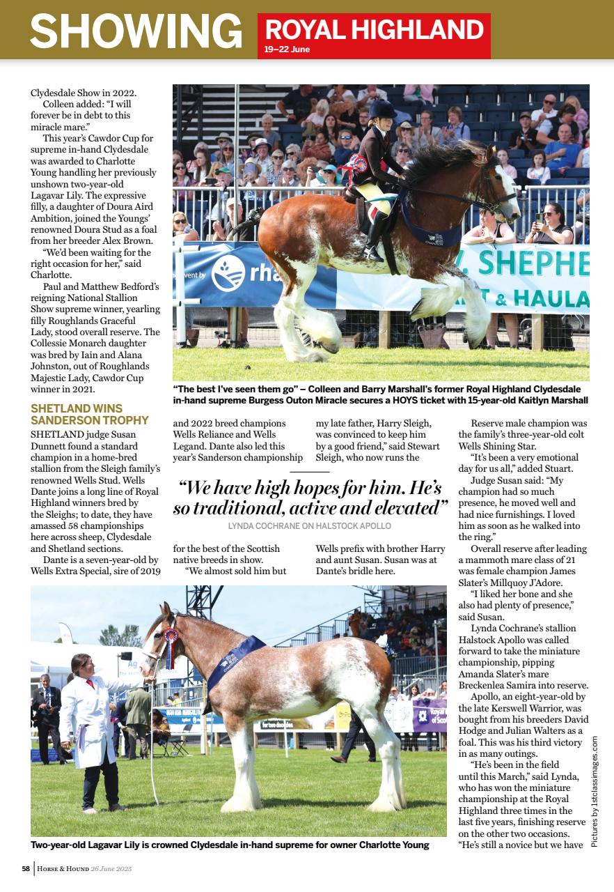 Horse & Hound Preview Pages