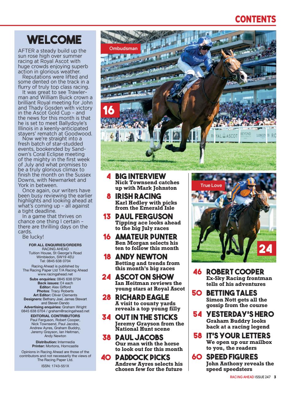 Racing Ahead Preview Pages