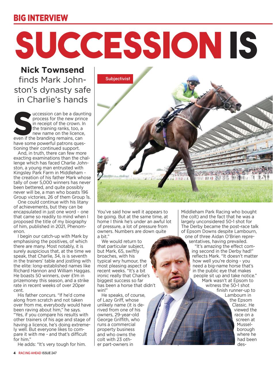 Racing Ahead Preview Pages