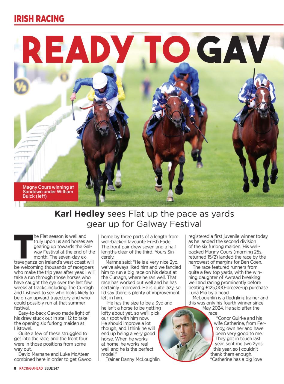 Racing Ahead Preview Pages