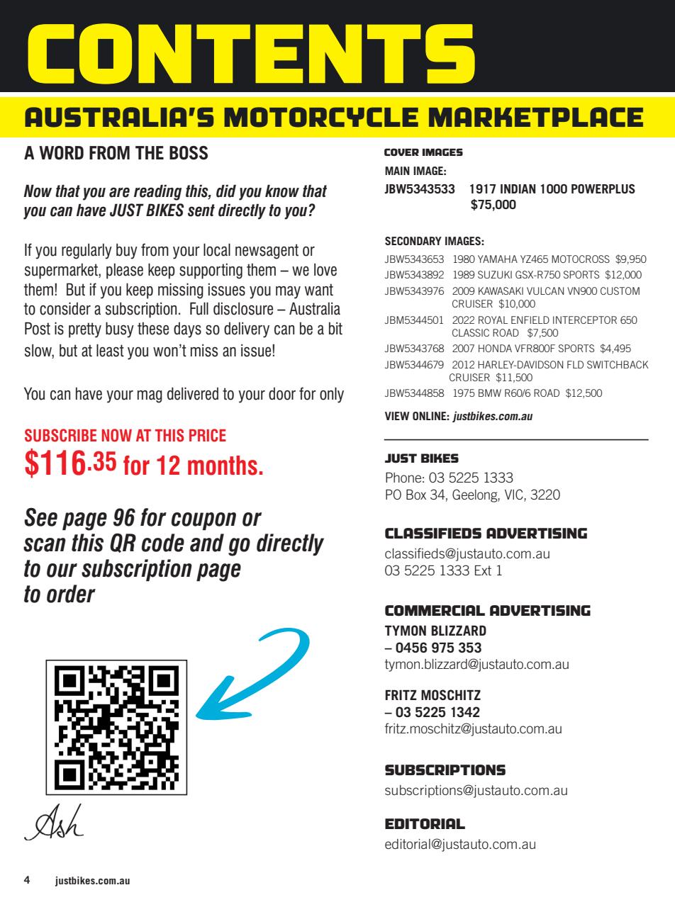 JUST BIKES Preview Pages