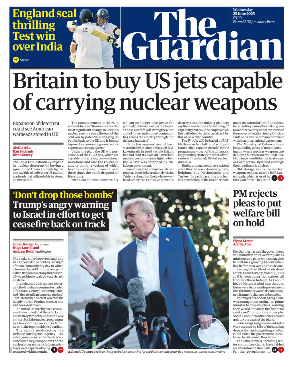 The Guardian Newspaper Preview Pages