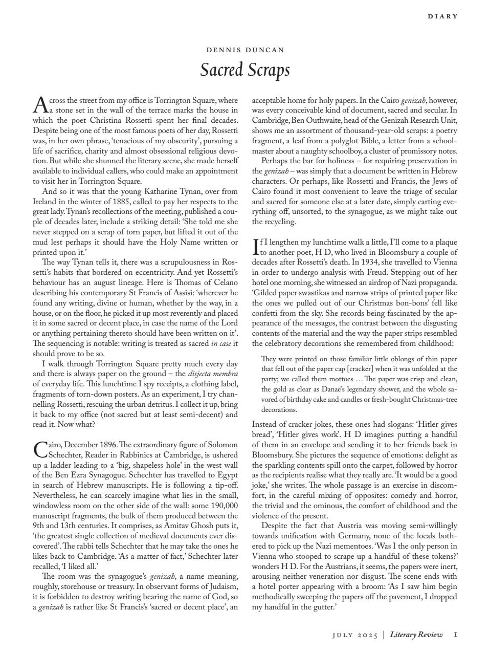 Literary Review Preview Pages