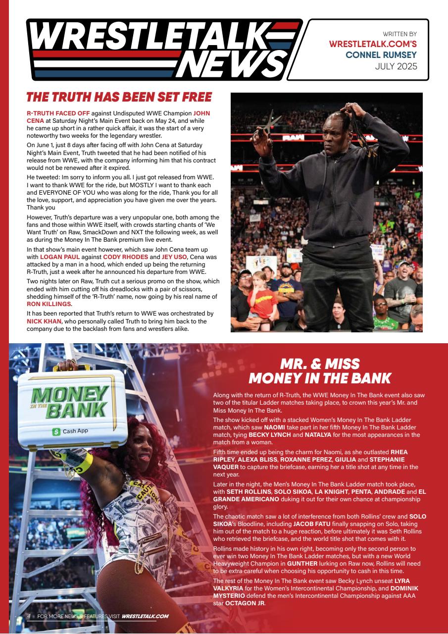 Wrestletalk Magazine Preview Pages