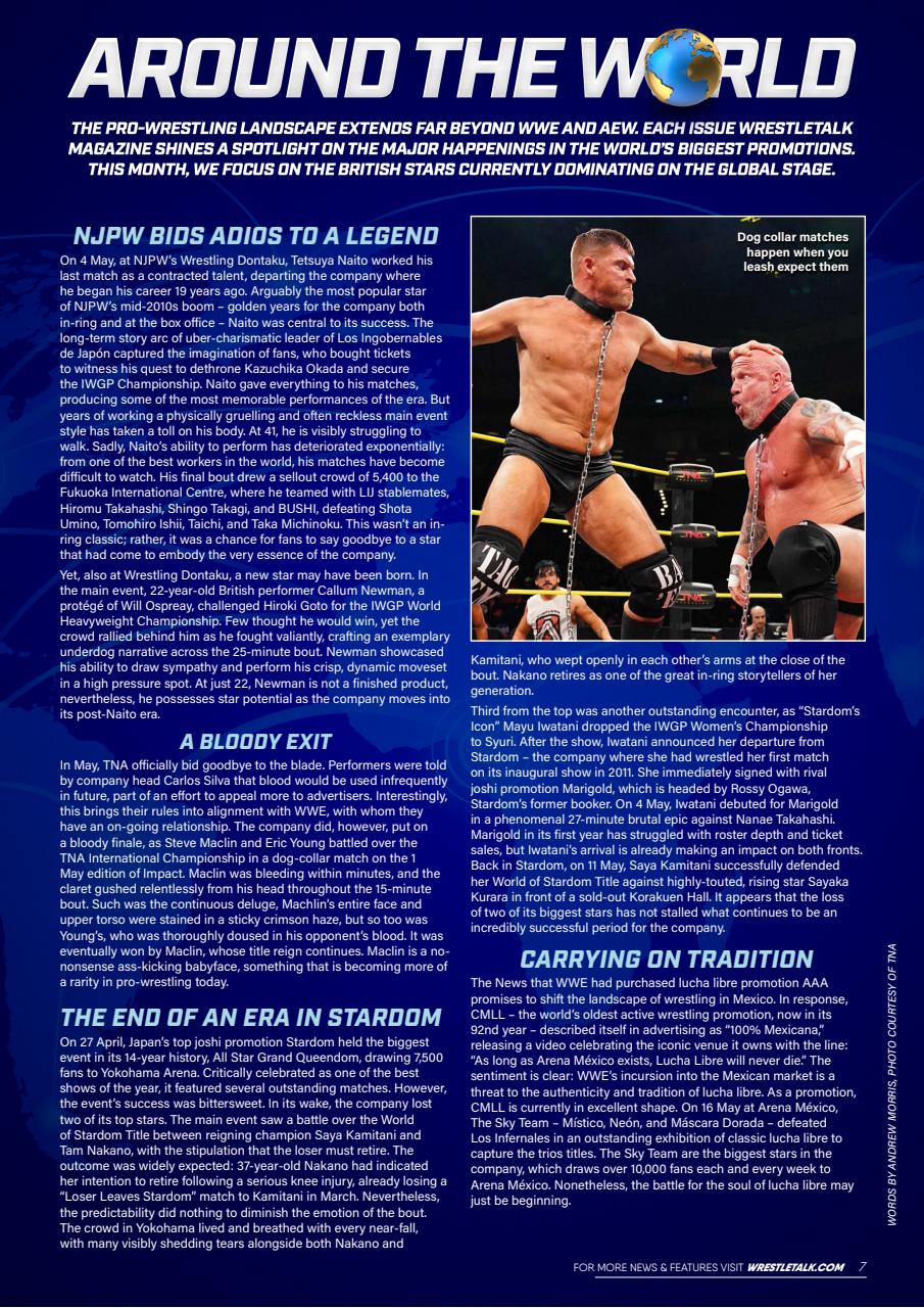 Wrestletalk Magazine Preview Pages
