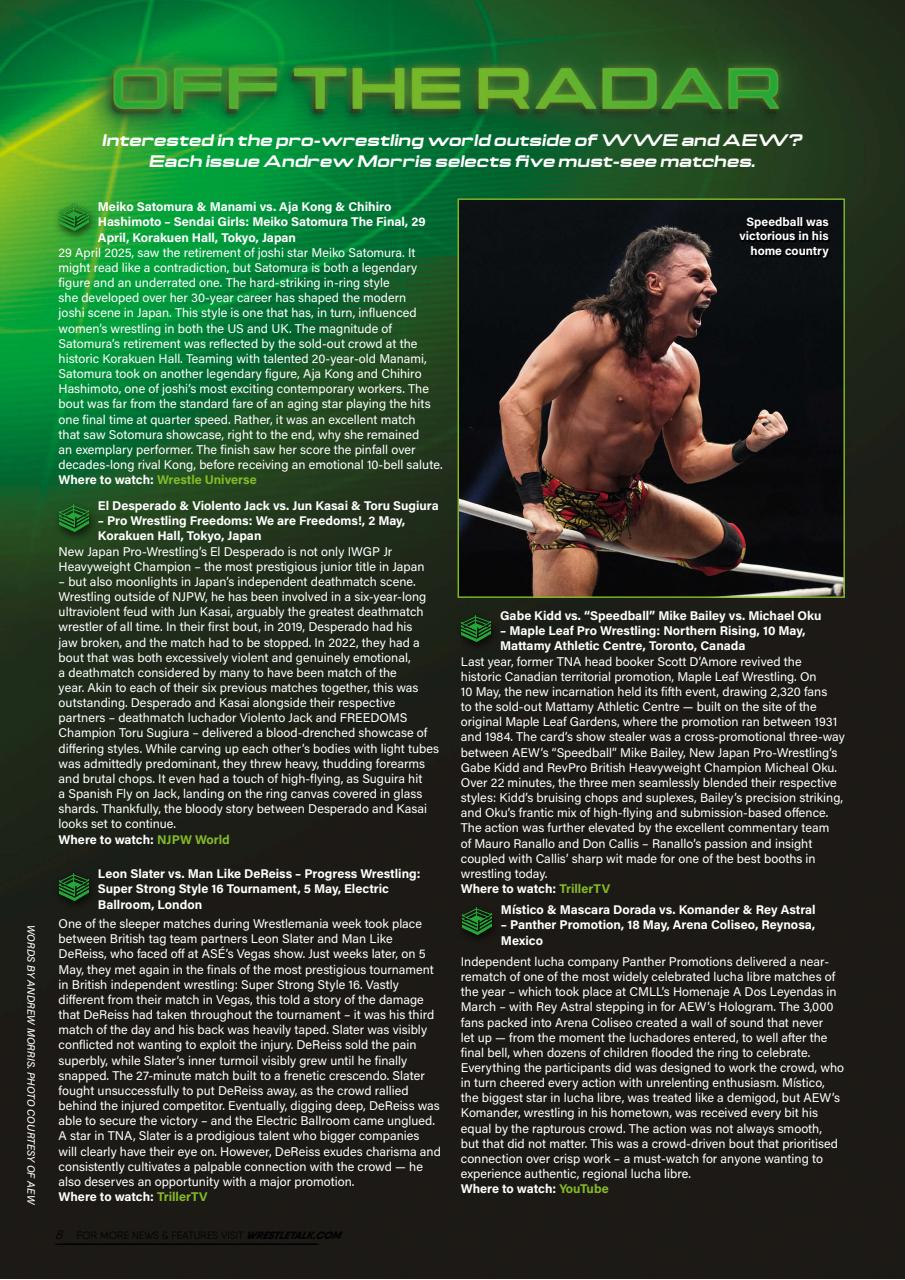 Wrestletalk Magazine Preview Pages