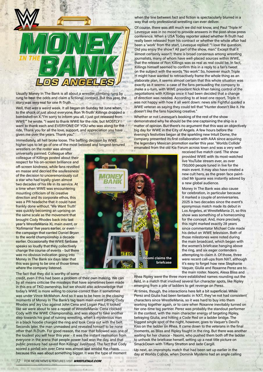 Wrestletalk Magazine Preview Pages