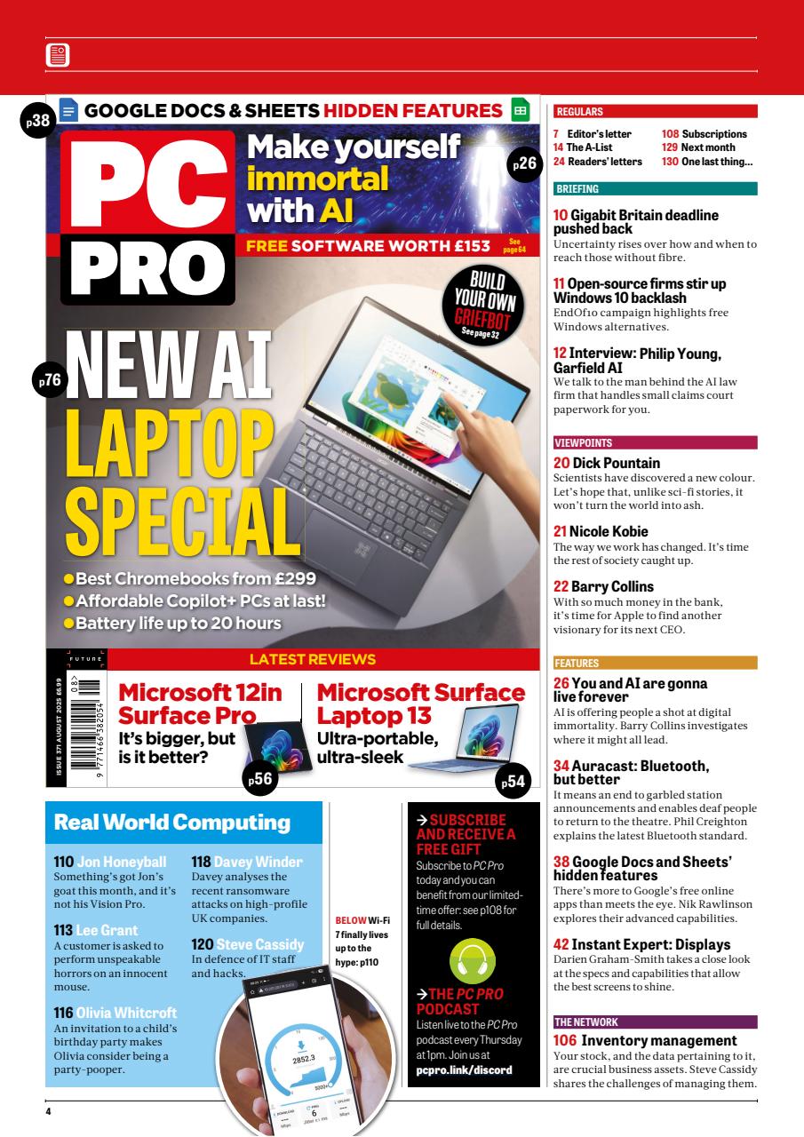 PC Pro Preview Pages