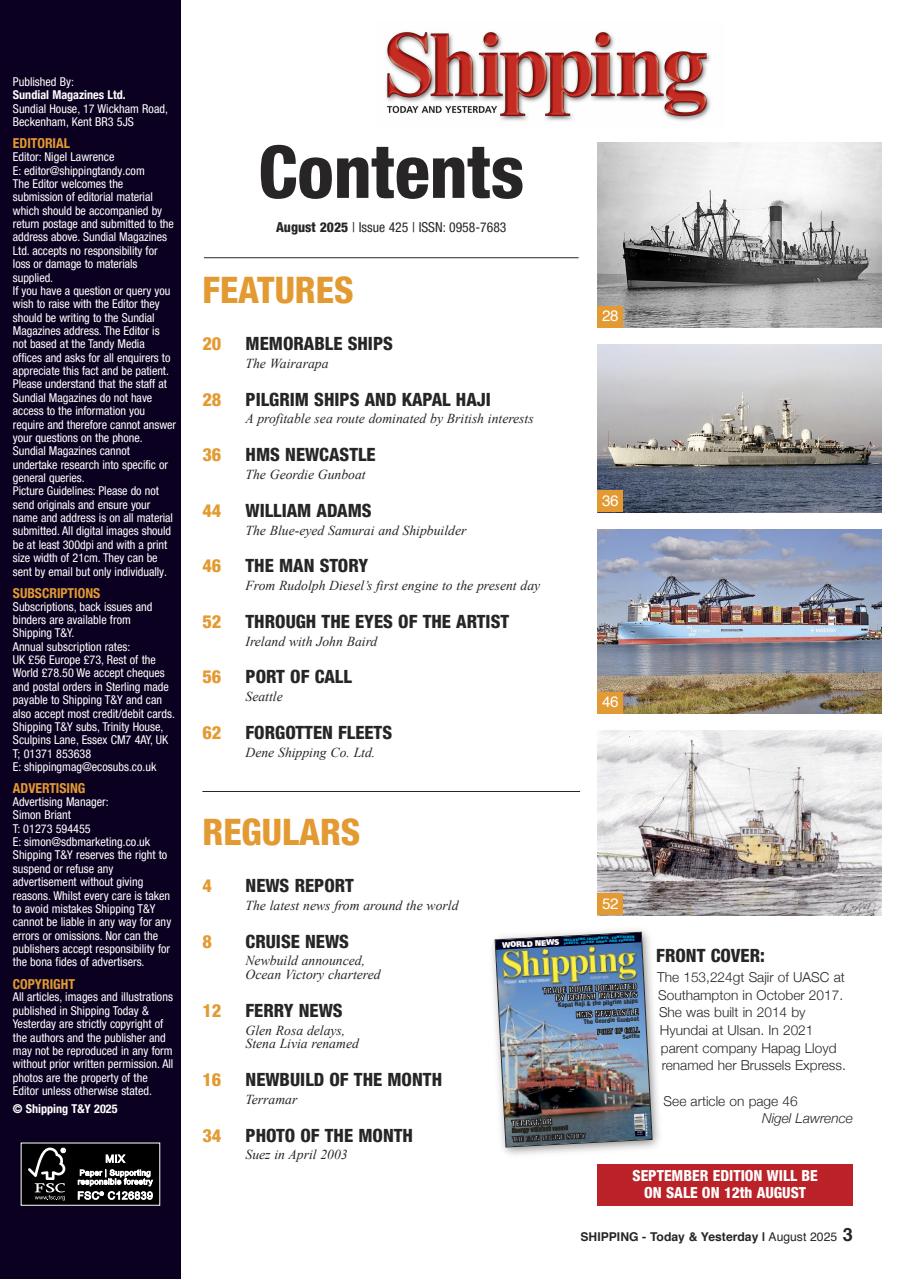 Shipping Today & Yesterday Preview Pages