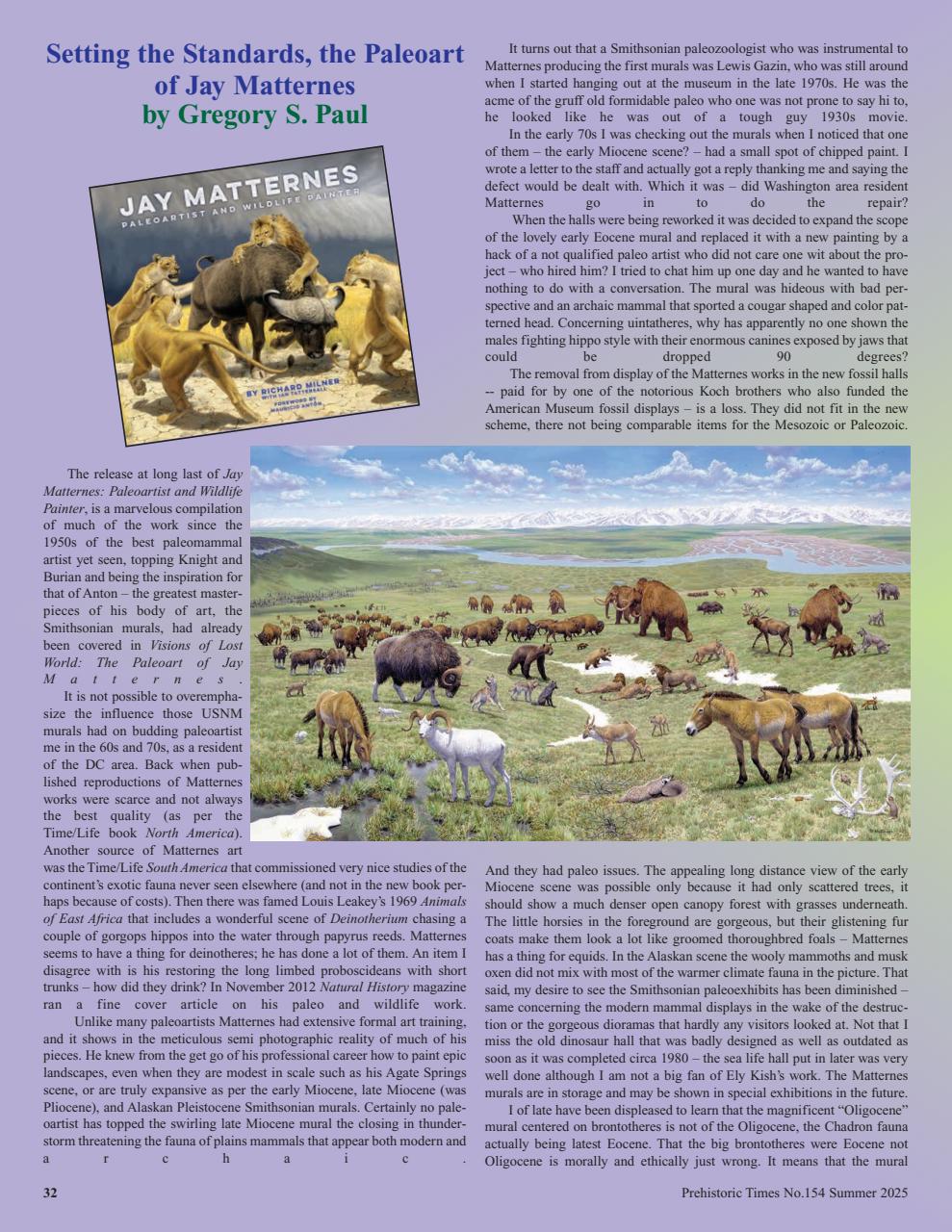 Prehistoric Times Preview Pages