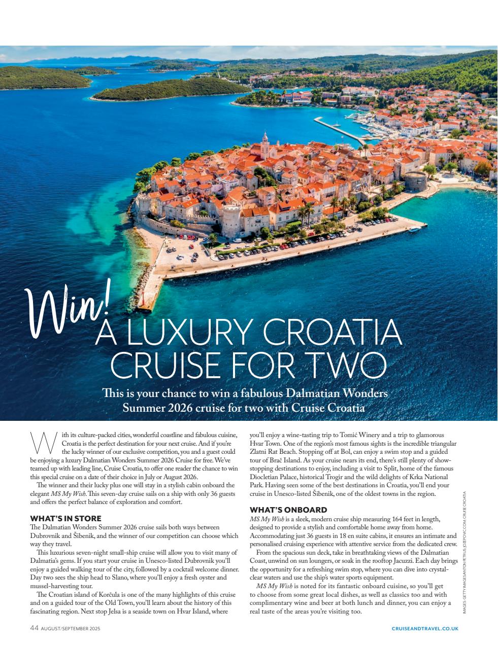 Cruise & Travel Preview Pages