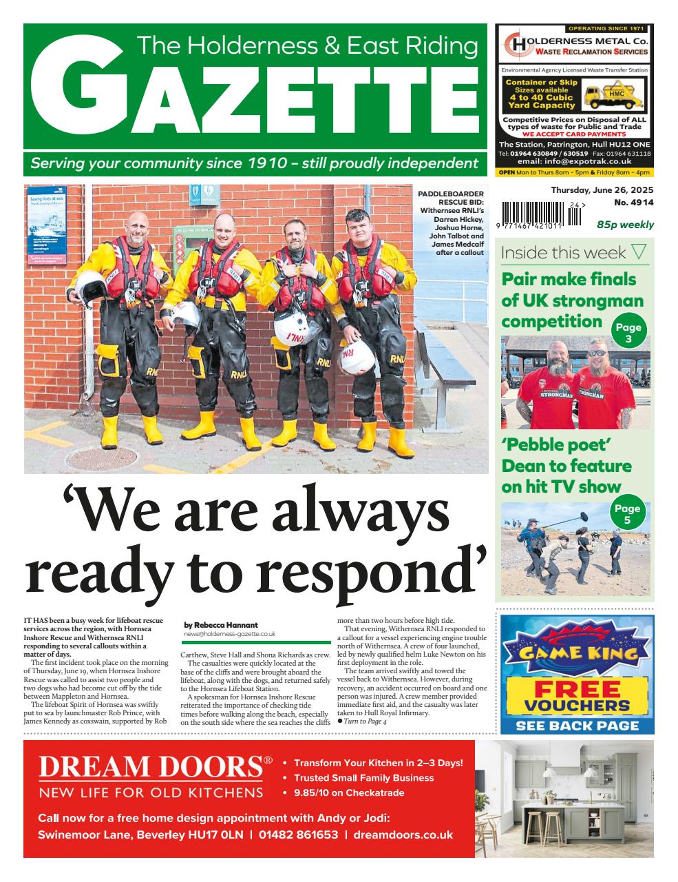 The Holderness & Hornsea Gazette Preview Pages