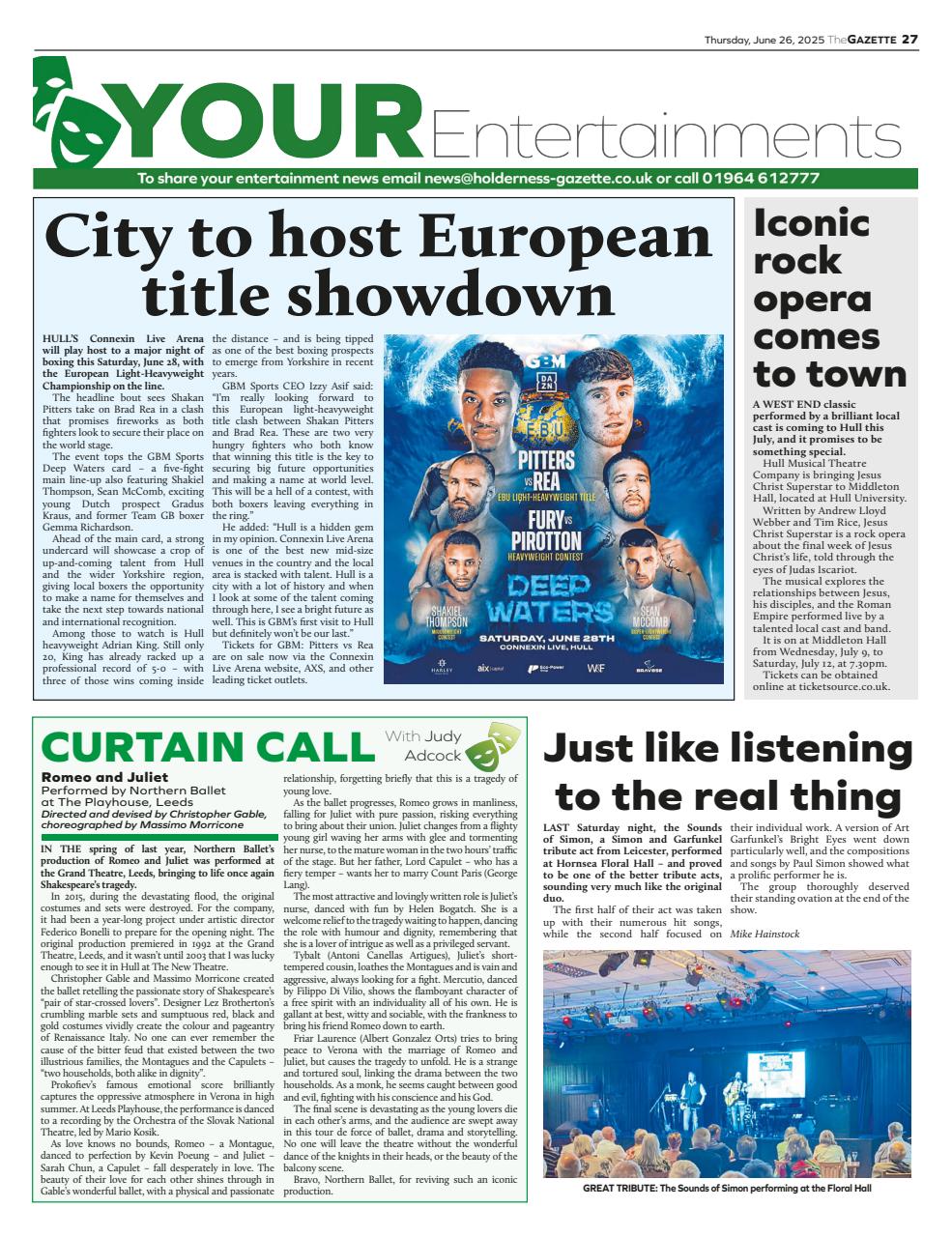 The Holderness & Hornsea Gazette Preview Pages